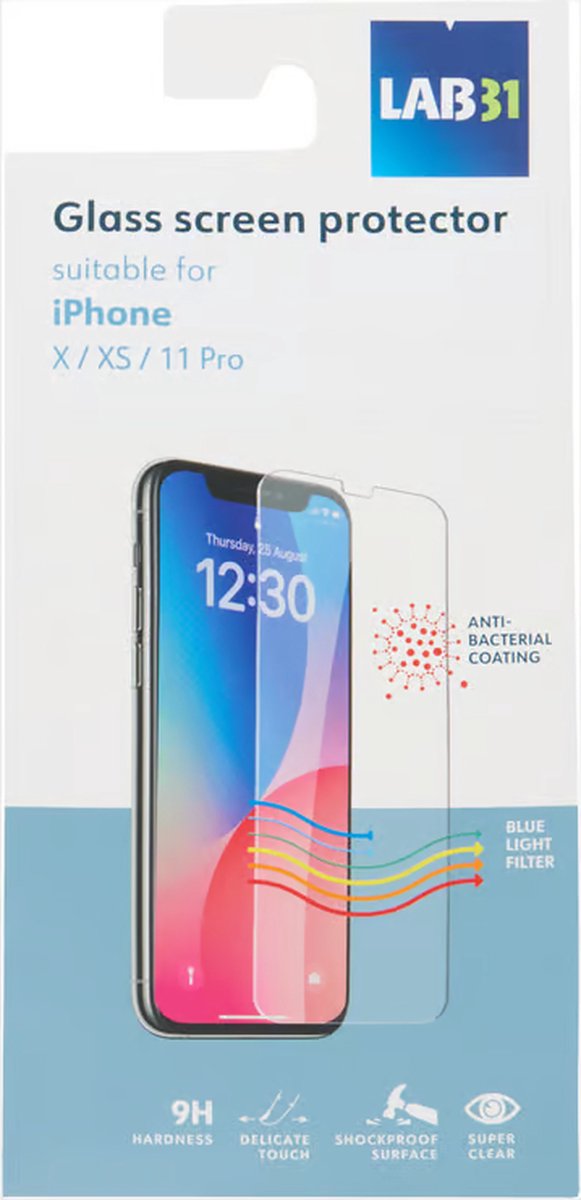 Glazen screenprotector voor iphone X/XS/11 Pro