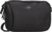 Charm London New York Schoudertas Dames - Handtas met verstelbare en afneembare schouderband - Tas van Imitatieleder - Zwart