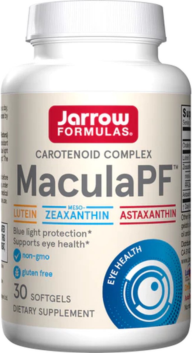 Goedkoopste Macula Protective Factors 60 softgels - luteïne, astaxanthine en zeaxanthine | Jarrow Formulas