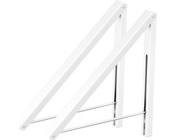 Equivera Wanddroogrek - Wanddroogrek Inklapbaar - Droogrek - Wand Droogrek - Wasrek Hangend - Schuifbaar