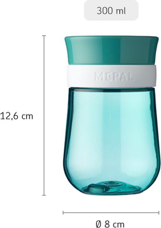 Mepal Mio 360° oefenbeker - 300 ml - Makkelijk vast te houden - Kinderservies - Little Farm van Mepal — afbeelding 4