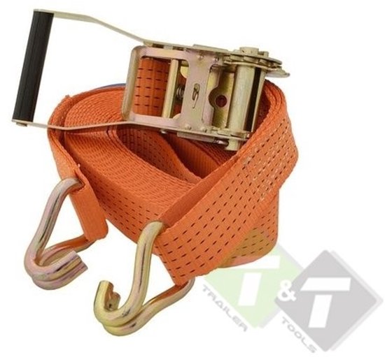 Sangle d'arrimage 5 tonnes 4 mètres 50 mm - sangle d'arrimage - tendeur à cliquet 5 000 kg - sangles de tension