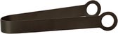 XLBoom Rondo IJstang - IJsblokjes Tang - RVS - Zwart - 8 × 3 × 17,5 cm