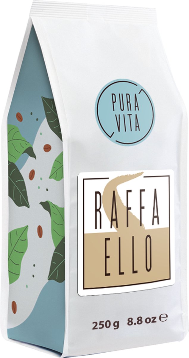 Goedkoopste Pura Vita Raffaello roasted w.b. coffee 250grm, 3x250grm