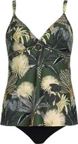 Sunflair - Tankini - Groen met bladermotief - 42B