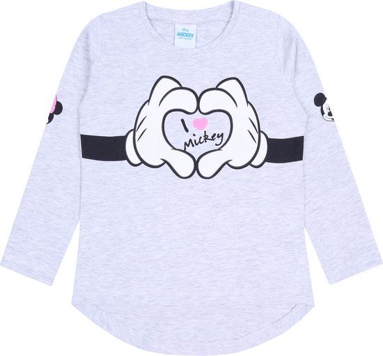 Grijze Minnie Mouse blouse met lange mouwen DISNEY