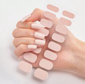 GUAPÀ® Nagelstickers & Nail wraps 16 pcs Zalm Roze | Nail Art | Nagel Folie | Diverse kleuren Nail Wrap | 16 Nagelstickers Pastel | Nail Wraps Stickers | 16 nagel wrap stickers Zalm Roze
