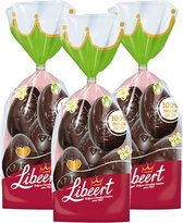 Libeert paaseieren met pure chocolade - MULTI PACK - chocolade voor Pasen - Belgische chocolade - 120g x 3