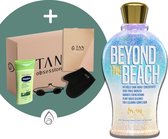Devoted Creations ® Beyond The Beach - Zonnebankcreme - Zonnebankcremes - Zonnebank creme - Met Bronzer - Incl. Exclusieve Tan Obsession Giftbox - 360 ML