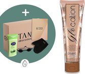 Devoted Creations ® Glocation - Zonnebankcreme - Zonnebankcremes - Zonnebank creme - Met Bronzer - Incl. Exclusieve Tan Obsession Giftbox - 250 ML
