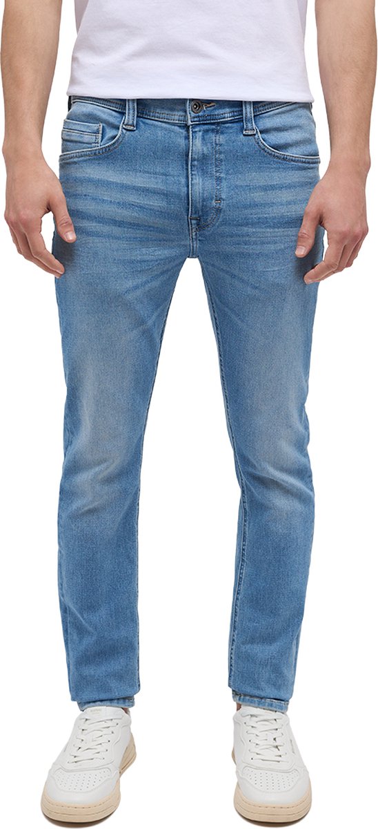 Mustang Heren Jeans Broeken OREGON SLIM K slim Fit Blauw 35W / 34L Volwassenen