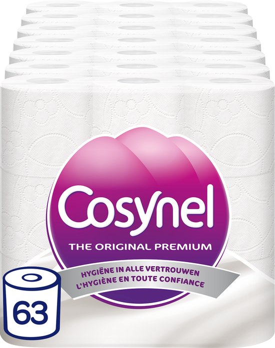 Cosynel Wit Toiletpapier - 3 Lagen - 63 Rollen