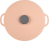 Elicious® - Siliconen deksel - Anti Spat Deksel - Voor schalen - Voor potten - Voor pannen - 28 cm Ø - Voedselveilig - BPA Vrij - Plasticvrij - Duurzaam - Vaatwasserbestendig - Magnetron geschikt - Koelkast geschikt - Milieuvriendelijk - Herbruikbaar
