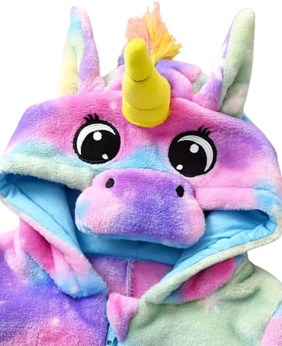 Mastersøn Eenhoorn Onesie Kinderen - Meisjes Unicorn - Maat 134/140 Pyjama — afbeelding 7