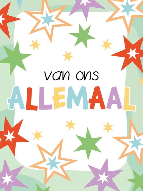 Kaart - A4 formaat - Van Ons Allemaal - Per Stuk