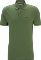 BOSS Pallas regular fit polo - pique - groen - Maat: 3XL