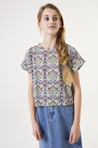 GARCIA Meisjes T-shirt Wit - Maat 164/170