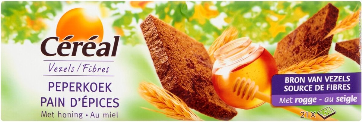 Céréal Ontbijtkoek Honing - 5 x 300 gr - Voordeelverpakking