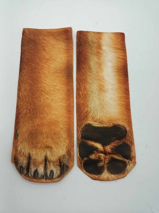 Dieren poten sokken - Sokken met dierenpoten motief - One size - Hond