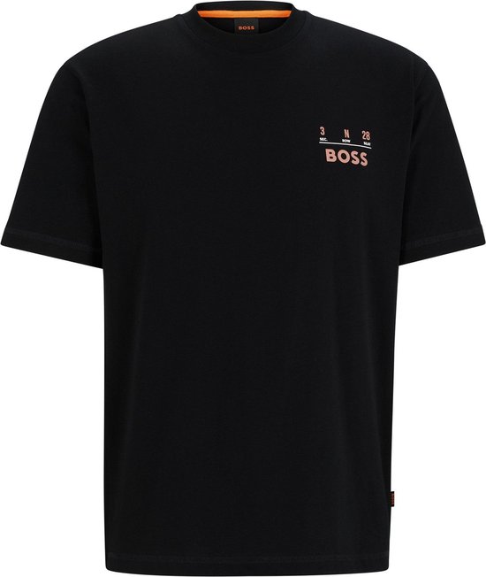 BOSS - T-shirt Backprint Zwart - Heren - Maat 3XL - Regular-fit
