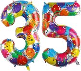 Cijfer Ballonnen Ballon Cijfer 35 Verjaardag Versiering Feest Helium Ballonnen Cijferballon Folieballon Kleur Xl Formaat
