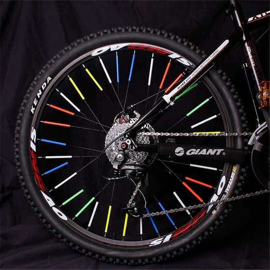 Fiets Spaak Reflector Wit - 12 Stuks - Glow In The Dark - Spaakreflector - Spaakreflectoren Staafjes van Merkloos — afbeelding 4