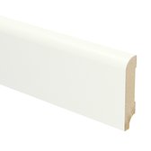 Sfeerplinten - MDF Koloniale Plint - 70x15mm - Wit Voorgelakt RAL 9010 - 5 stuks - Lengte 2.4m - Voordelig MDF plinten kopen - Eenvoudige installatie met montagekit of spijkers