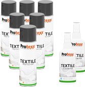 Protexx Set - 6x Textile Protector 250ml + 2x Textile Cleantex Vlekkenspray 100ml