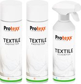 Protexx Set - 2x Textile Protector + Textile Cleantex Vlekkenspray