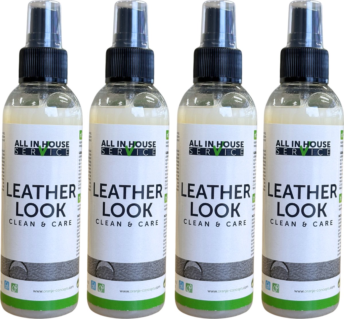 All-In House Leatherlook Clean & Care - 4 x 150ml - Leather Look