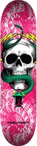 Powell Peralta Skateboard Deck Skull Snake One Off Pink 7.75