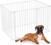 Safetots hondenspeelpen Assortiment, Wit, 72cm x 105cm (10 opties beschikbaar), huisdierren voor huisdieren, honden en puppy's, hondenbox geschikt voor gebruik binnen en buiten, Puppyren, eenvoudige installatie
