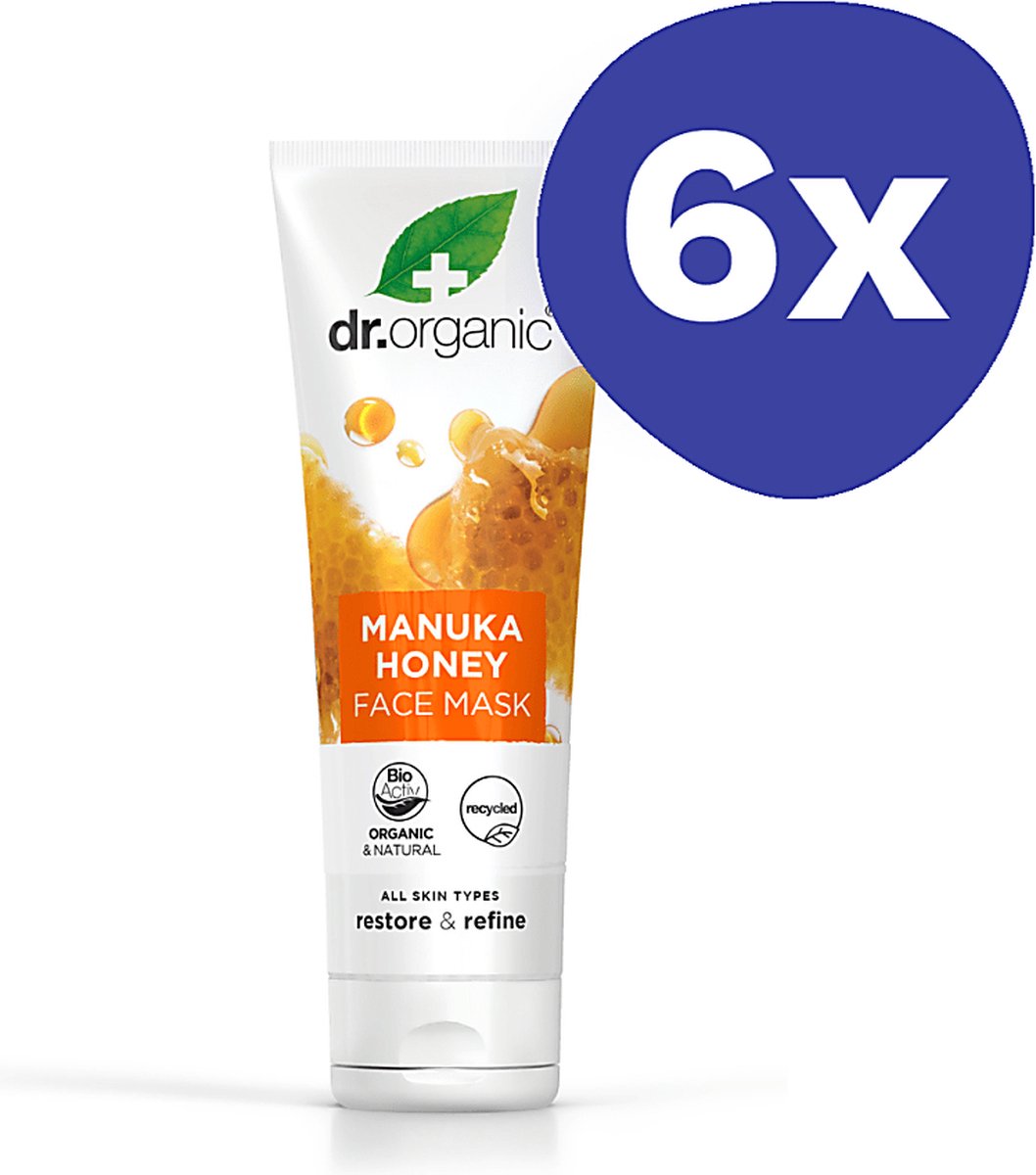 Goedkoopste Dr Organic Manuka Honing Gezichtsmasker (6x 125ml