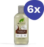 Dr Organic Shampooing à Huile de coco (6x 265ml)