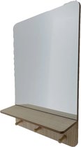 Miroir de Luxe - 50 x 35cm - avec étagère - miroir de salle de bain - miroir de maquillage