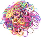 Knaak 600 Loom elastiekjes - loombandjes in multi kleur met weefhaak en S-clips