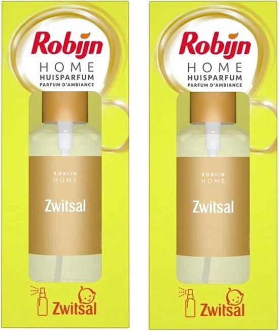 Robijn Home Parfum d'ambiance Zwitsal - 2x 250 ml - Pack économique