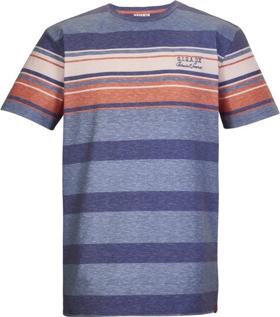 Killtec heren shirt - shirt heren - KM - 41440 - blauw streep - maat XL