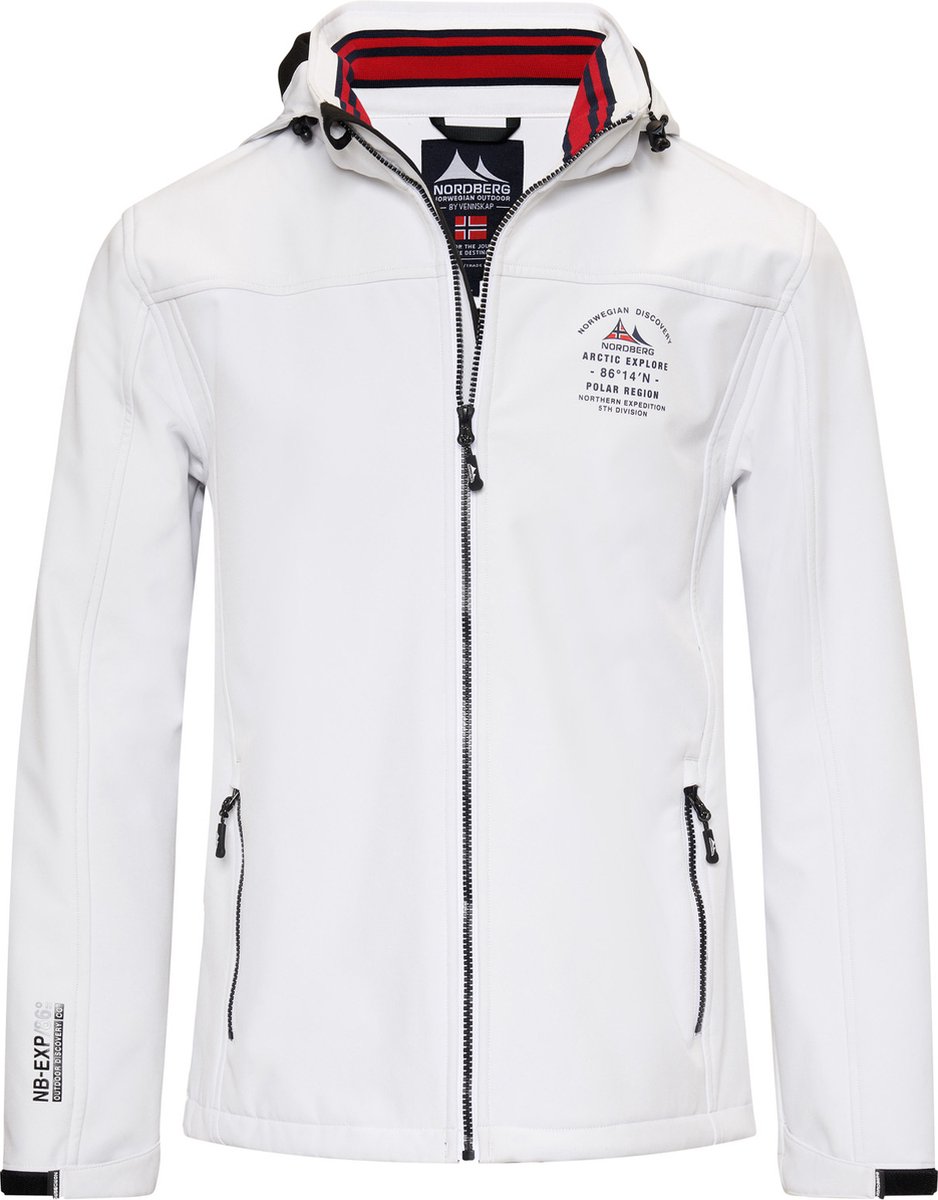 Nordberg Trond Softshell Outdoor Zomerjas Heren Wit