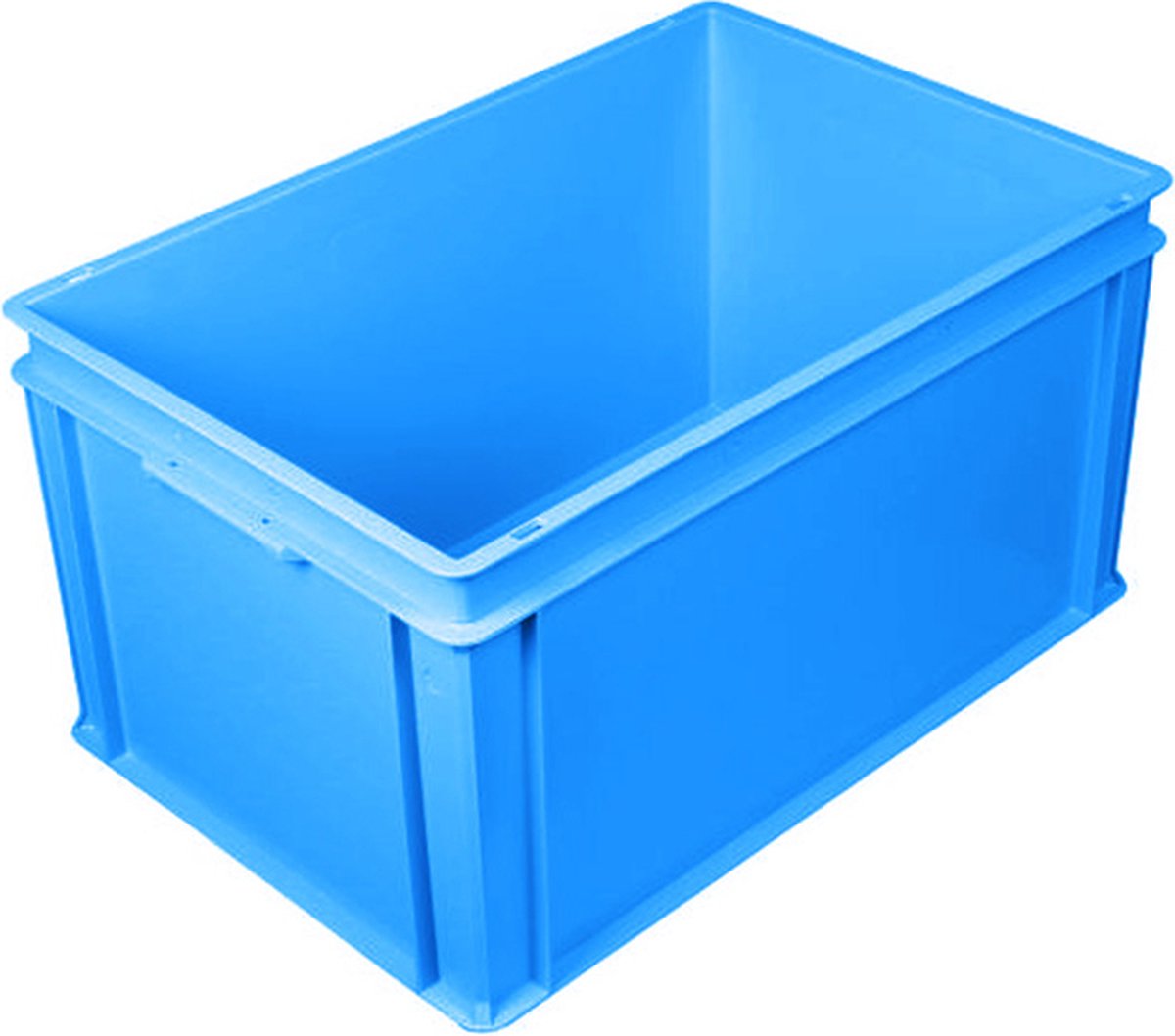Stapelbak kunststof 600x400x325 mm 60 liter blauw - Euronorm
