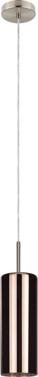EGLO Selvino - Hanglamp - E27 - Ø 10 cm - Koperkleurig glas