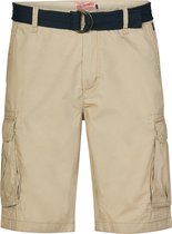 Petrol Industries - Short cargo pour homme avec ceinture - Marron - Taille XL