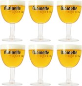 Moinette Bierglas 25cl - Set van 6 Stuks - Ideaal voor Belgisch Bier - Geniet van de Authentieke Moinette Smaak in Stijlvolle Glazen