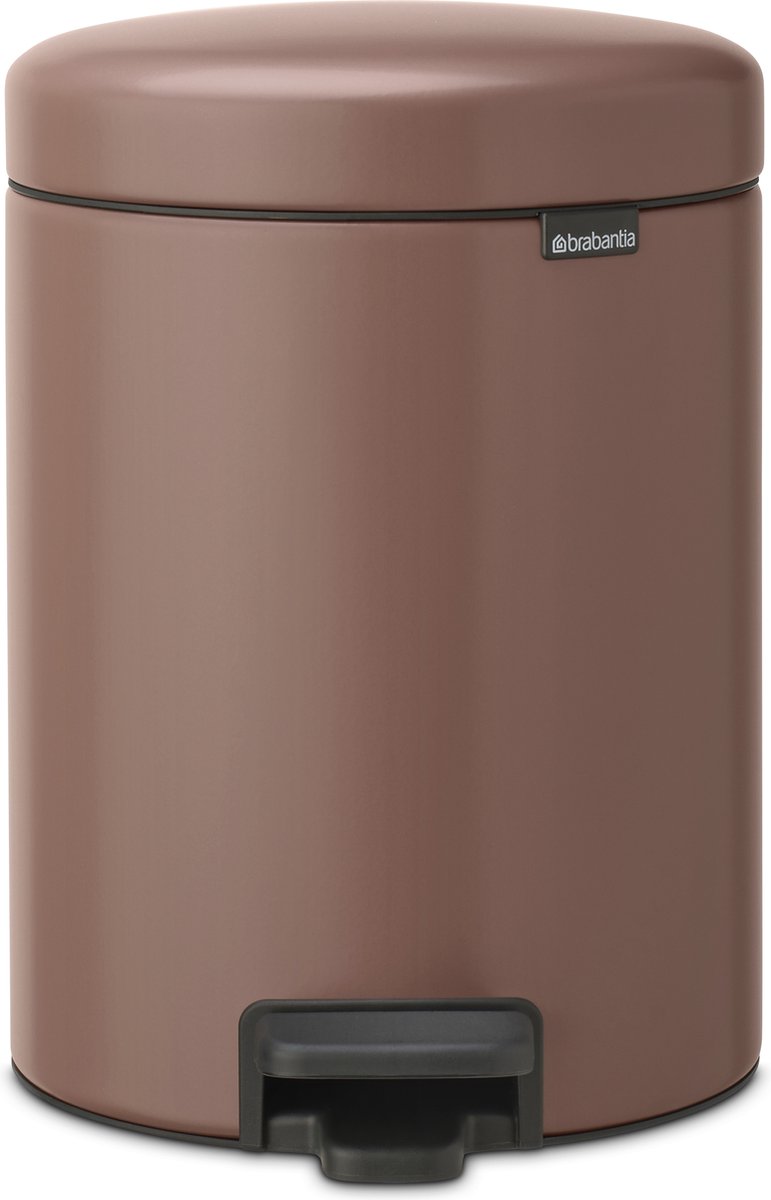 Goedkoopste Brabantia NewIcon Prullenbak - 5 liter - Satin Taupe