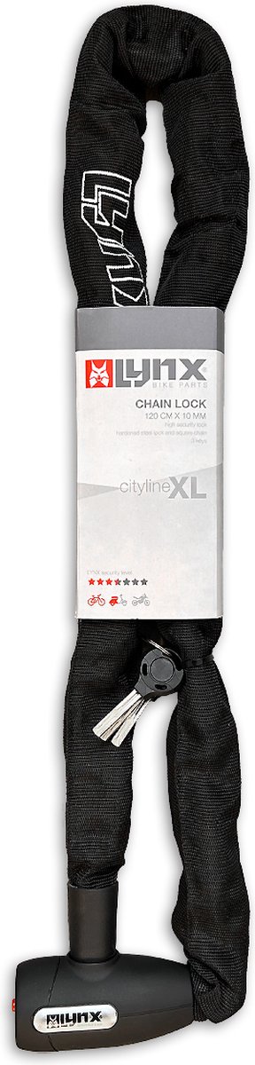 Lynx Kettingslot Cityline 1200 X 10 Mm Zwart van Lynx. — afbeelding 3