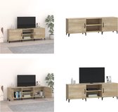 vidaXL Tv-meubel 150x30x50 cm bewerkt hout sonoma eikenkleurig - Tv-kast - Tv-kasten - Tv-meubel - Hifi-meubel