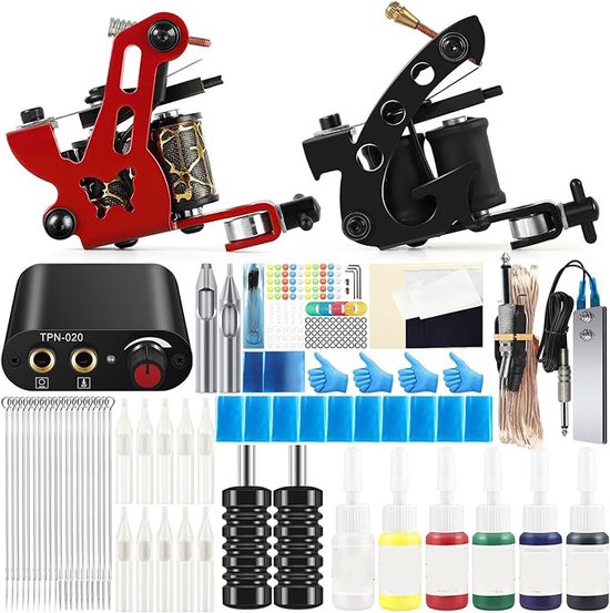 Foto: Thuys tattoo machine tattoo set compleet tattoo machines beginner set