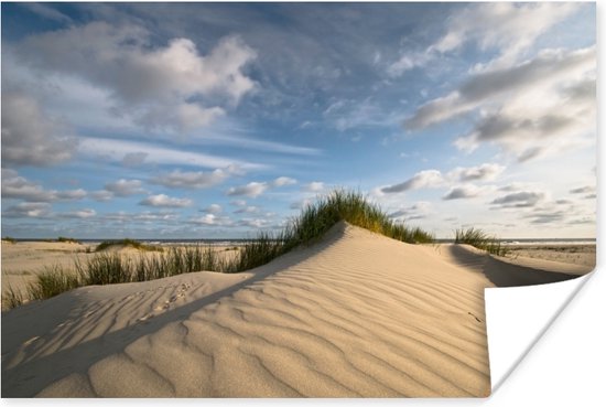 Affiche Plage - Sable - Pays- Nederland - 60x40 cm