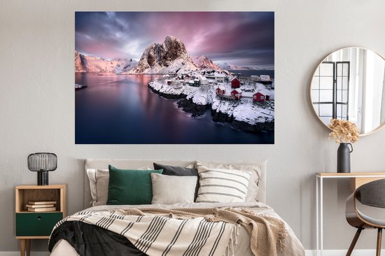 Affiche Lofoten Norvège 150x75 cm - Tirage photo sur Poster (décoration murale salon / chambre)