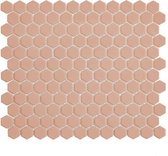 The Mosaic Factory Hexagons - Tegel - Mozaïektegel - 30x30x0.5cm - Roze, Oranje - Mat - 0.78m²/10 Stuks
